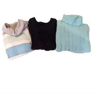 Women's sweater bundle White stag, style and co, basic editions size large knit